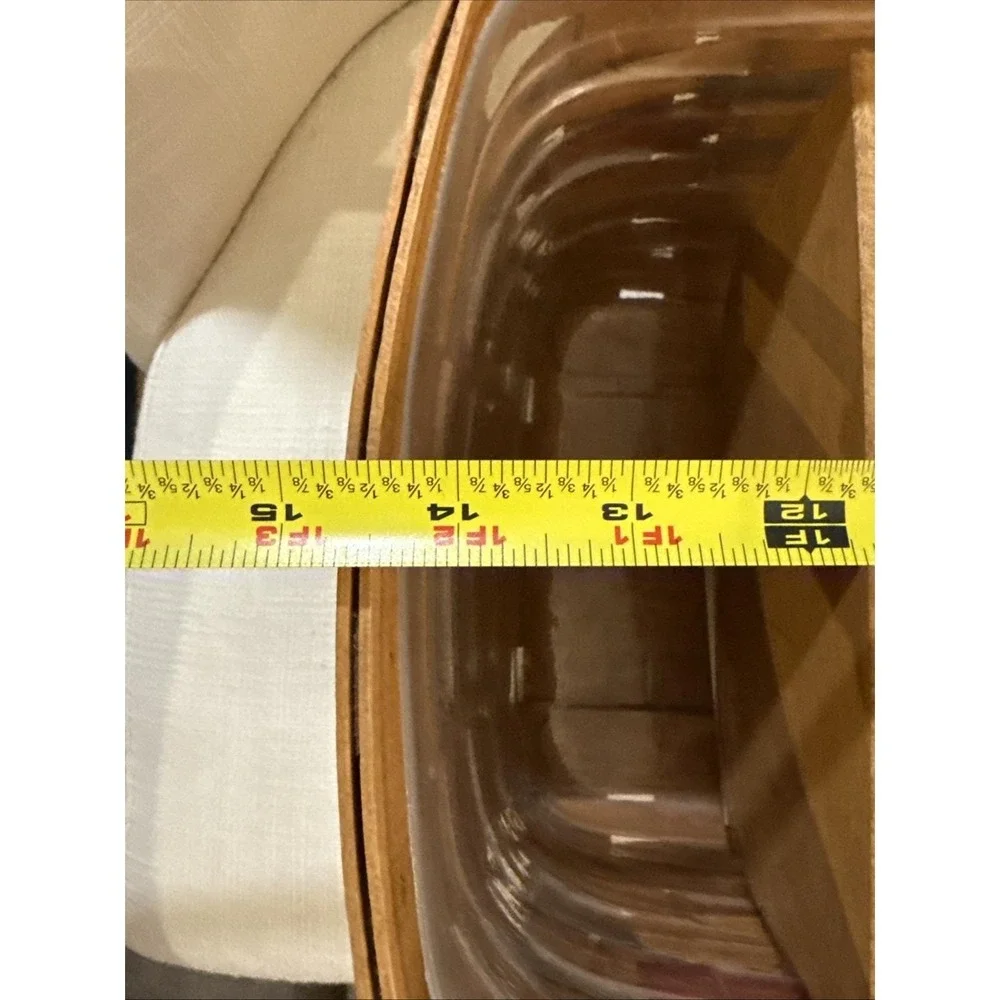 Longaberger 1992 All American Market Basket, Wooden Divider  & Protector‎